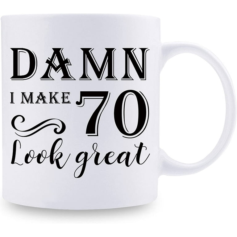 Funny 70th Birthday Gifts for Women Men - It Took Me 70 Years To Create  This Masterpiece Mug - 70 Year Old Present Ideas for Mom, Dad, Wife,  Sister, Grandma, Friends, Coworkers 