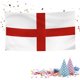 thumbnail image 1 of Banderas Nacionales Inglesas Inglaterra 3x5 Pies Cruz Color Vivo Reino Unido Rojo, 1 of 9