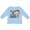 AE-Light Blue, variant on Inktastic Yes, This is My First Rodeo- Cowgirl in Hat and Boots Girls Long Sleeve Toddler T-Shirt