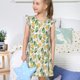 thumbnail image 4 of Balery Fruit Pears Camisón de princesa para niñas, pijama de algodón con mangas abullonadas, suave y bonito.-Medium, 4 of 6