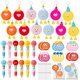 thumbnail image 1 of Set de 12 Plumas con Llavero Pom Pom Esponjoso TICIAGA, 1 of 6