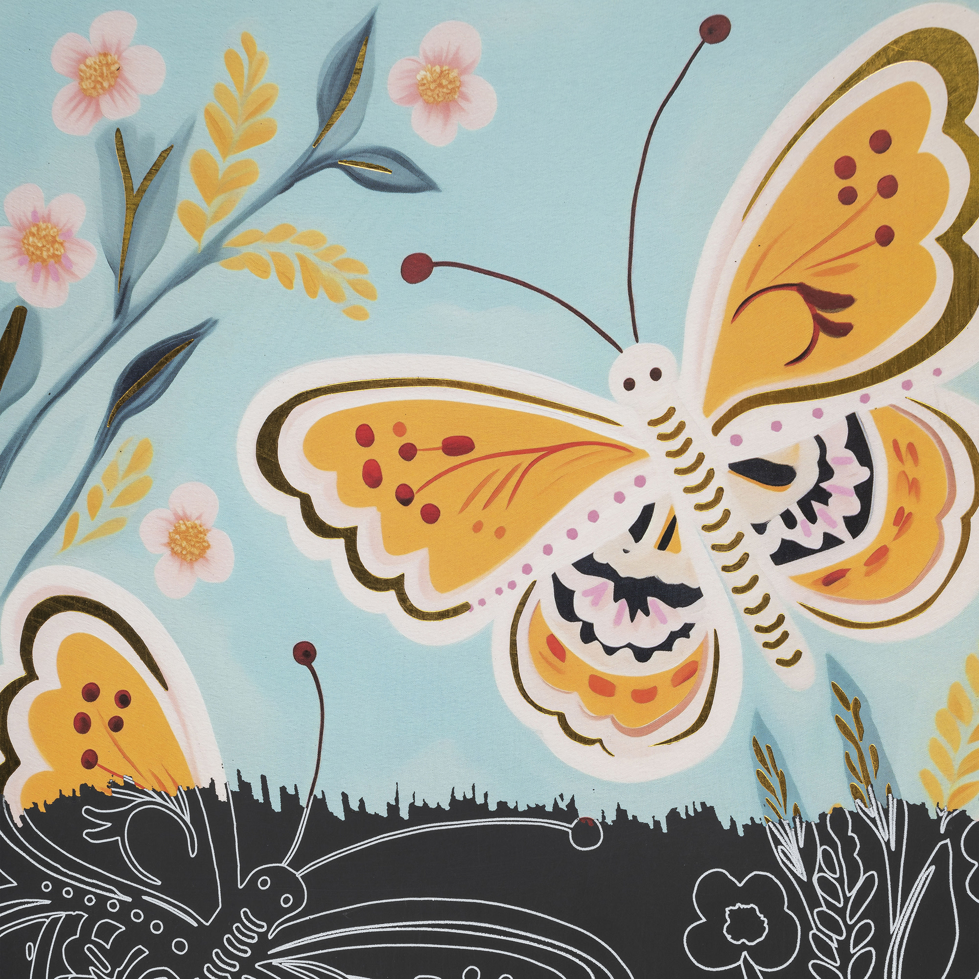 Brea Reese: Scratch Art Paper Pad - Ethereal Summer - 6 Designs, Guided Art, Metallic Accents, Stylus & Brush, Perforated 9x12" Pages, DIY Adult Craft