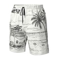 thumbnail image 4 of Fotbe Summer Vacation Scene With Camping Van Trajes de Baño Estampados para Hombre, Shorts de Verano de Secado Rápido, Ropa de Playa, Bañadores-Medium, 4 of 6