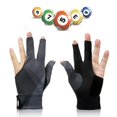 thumbnail image 2 of Guantes de billar BuyWeek 3 dedos abiertos antideslizantes para taco de billar, 2 of 7