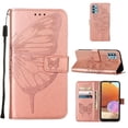 thumbnail image 4 of Case for Samsung Galaxy A32 4G Embossing Butterfly Magnetic Premium Leather Flip Cover, 4 of 5