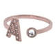 thumbnail image 2 of Anillo de Mujer Inicial Letra LuckyLy, Oro Rosa 18k y Zirconia Cúbica, Modelo Layla rosa 7.5, 2 of 6