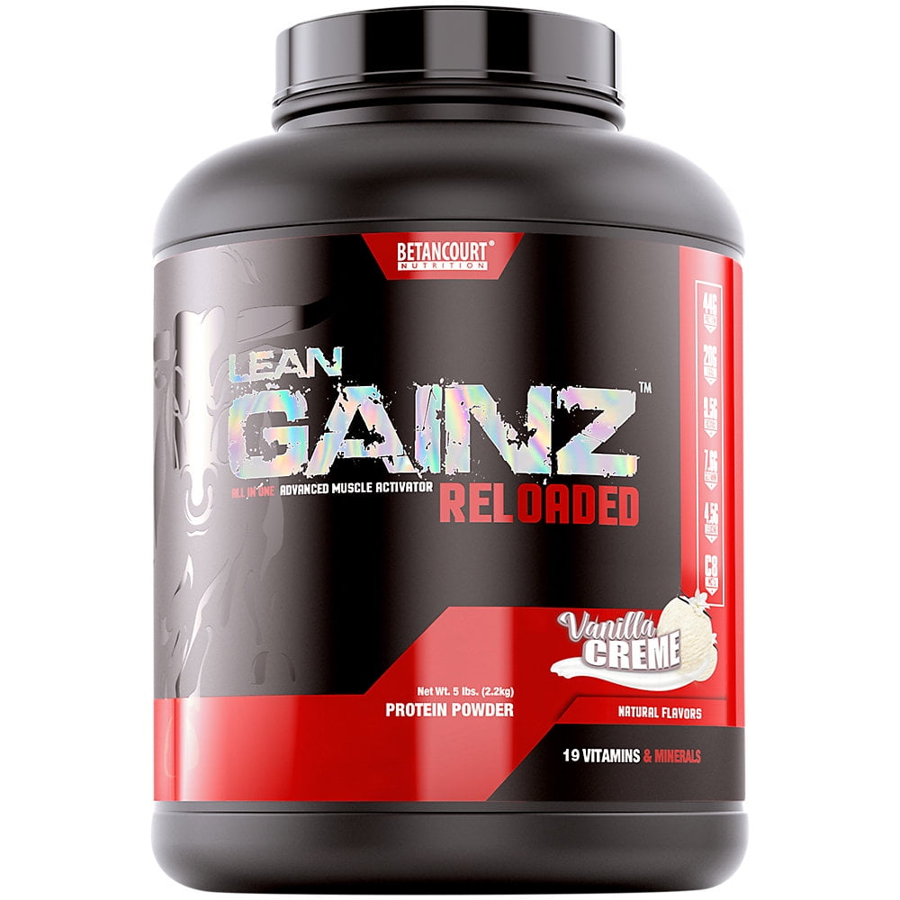 Lean Gainz Reloaded Whey Protein Powder Vanilla Creme (16 Servings