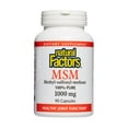 thumbnail image 4 of Natural Factors MSM, Supports Healthy Joints, Hair, Skin and Nails, 90 Capsules, 4 of 6