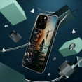 thumbnail image 4 of DistinctInk Clear Hybrid Case for Apple iPhone 15 Pro Max (6.7" Screen) - Delivered for Our Sins: Romans 4:25 Explanation - Tempered Glass Back, 4 of 8