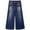 Deep Blue-2690, variant on KIDSCOOL SPACE Big Girls Jeans, 12M-13T Wide Size Range Wide-leg Flared Denim Pants,Light Blue,11-12 Years