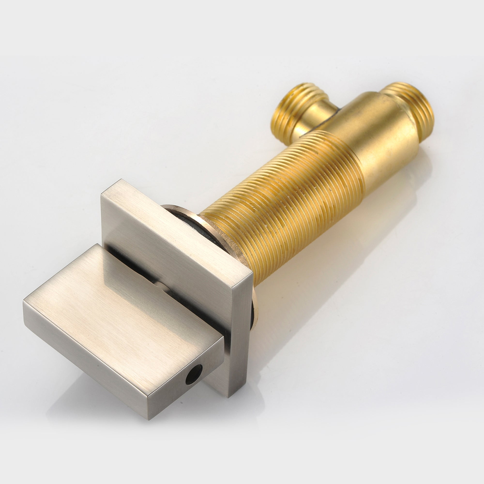 Roman Tub Faucet with Hand Shower, Waterfall Tub Filler Deck Mount Brushed Nickel