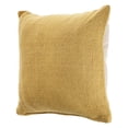 thumbnail image 4 of Laddha Home Designs Hand-Stitched Solid Cotton Throw Pillow Cover - 18" - Yellow, 4 of 6