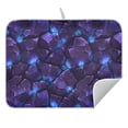 thumbnail image 5 of Ryvnso Texture Stone Purple Dish Drying Mat for Kitchen Countertop 16x18 Small Dish Pad Drainer Rack Dish Sink Mats, 5 of 7