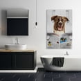 thumbnail image 3 of Stupell Industries Traditional Daily Dog Bathroom Humor Canvas Art, 30 x 45, by Jesse Keith, 3 of 7