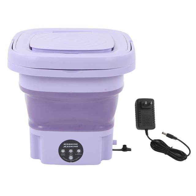 Lavadora plegable Lavadora portátil Control de un botón de bajo ruido Pequeña 8L para bragas para el hogar ANGGREK Otros