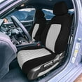 thumbnail image 4 of For 2016-2024 Honda Civic FH Group Neoprene Custom Fit Car Seat Covers Waterproof  - Front Gray, 4 of 6