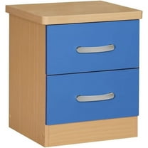 Better Home Products Cindy Faux Wood 2 Drawer Nightstand