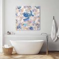 thumbnail image 3 of Sea Turtle Wall Art Painting on Canvas, Summer Coastal Nautical Coral Seahorse Canvas Art Home Prints Wall Art Framed Modern Artwork for Living Room Bedroom Wall Decor 20x20in, 3 of 9