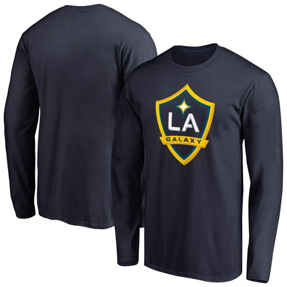 Men's Navy LA Galaxy Primary Logo Long Sleeve T-Shirt