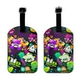 thumbnail image 2 of Splatoon Luggage Tag Pu Leather Suitcase Tags Identifiers Name Id Labels With Privacy Cover For Travel Bag Suitcase, 2 of 6