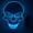 Blue, variant on Stardget LED Scary Skull Halloween Mask Costume Cosplay EL Wire Light Up Halloween Party