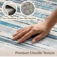 thumbnail image 6 of ODIKA 3'x5' Washable Throw Rug Boho Striped Abstract Rows Vintage Southwestern Geometric Bands for Entryway, Kitchen, Mudroom, Stain Resistant, Low Profile, Non-Slip, 6 of 7