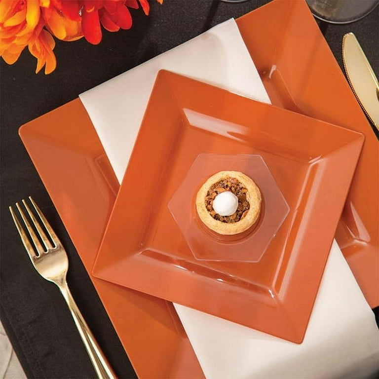 Burnt top orange dinnerware
