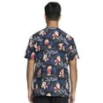 thumbnail image 2 of Tooniforms Scrubs Top For Men  Women V-Neck Print Plus Size TF728, 2XL, Ray Of Sunshine, 2 of 4