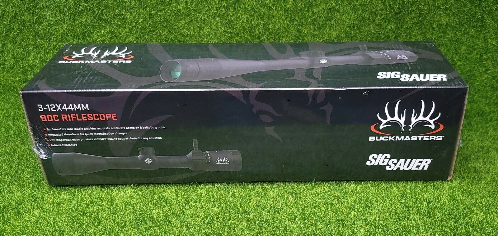 Sig Buckmstrs Scope 3-12x44 Bdc Blk
