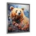 thumbnail image 3 of Designart "Abstract Representation Of Bear Environment I" Animals Bear Picture Framed Wall Art Prints, 3 of 5