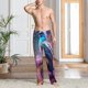 thumbnail image 2 of Fotbe Beautiful Flower Blue Bird Pantalones de Pijama para Hombre, Pantalones de Dormir, Pantalones de Casa con Cintura Ajustable y Bolsillos-Medium, 2 of 6
