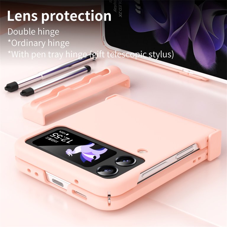 Galaxy - GALAXY z fold 3 ケース Flip Cover with Pen Galaxy Z Fold 3 Case with Pen Holder, Dteck Samsung Fold 3