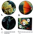thumbnail image 3 of Designart "Underwater Wonderland with Fish" Animals Framed Wall Art Decor - Traditional Green Fish Entryway Framed Wall Art Print, 3 of 6