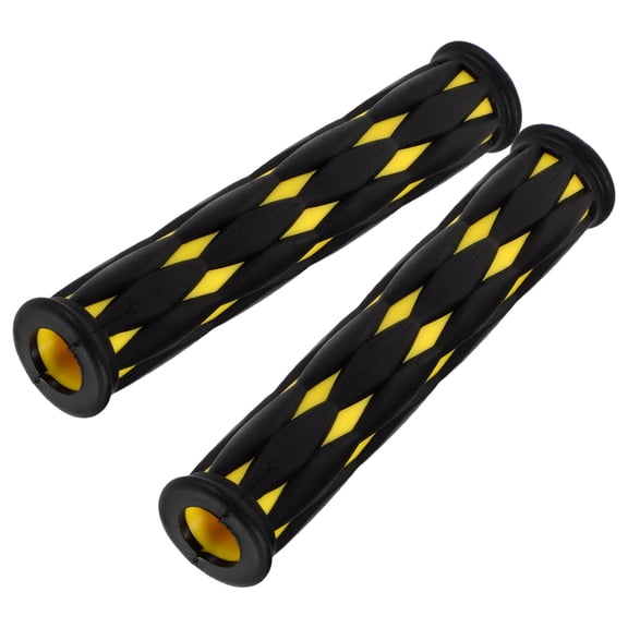 ETEREAUTY 1 Pair Universal Motorcycle Handlebar Rubber Grips Anti-Slip Covers Easy to Install