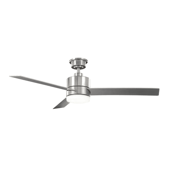 Hampton Bay Madison 52 in. Integrated LED Brushed Nickel Ceiling Fan with Light and Remote Control with Color Changing Technology