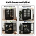 thumbnail image 5 of Aukfa Buffet Pantry Cabinet,2 Doors Wood Sideboard Storage Cabinet for Dining Room Hallway Entryway,Black, 5 of 9