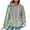 Light Blue, variant on Women's Crewneck Hoodies Cute Floral Printed Pullover Sweatshirts Drawstring Raglan Hooded Sweaters Fall Long Sleeve Waffle Jacket Outwears Tops with Pocket
