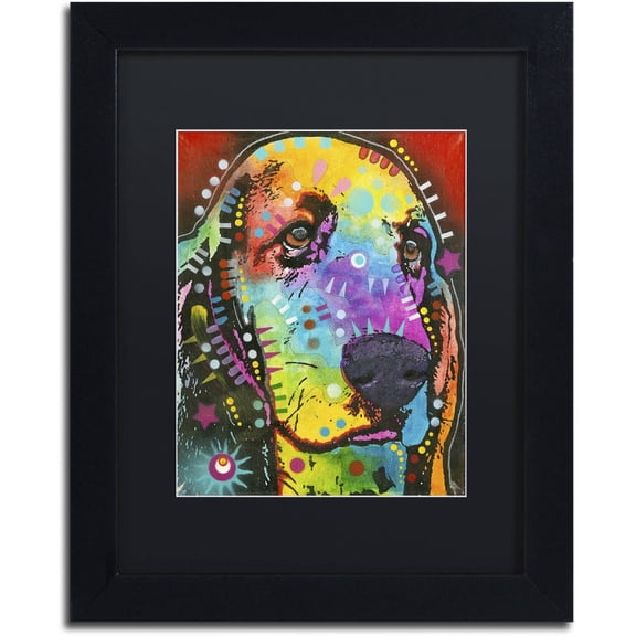Trademark Fine Art "Waffles" Canvas Art by Dean Russo, Black Matte, Black Frame