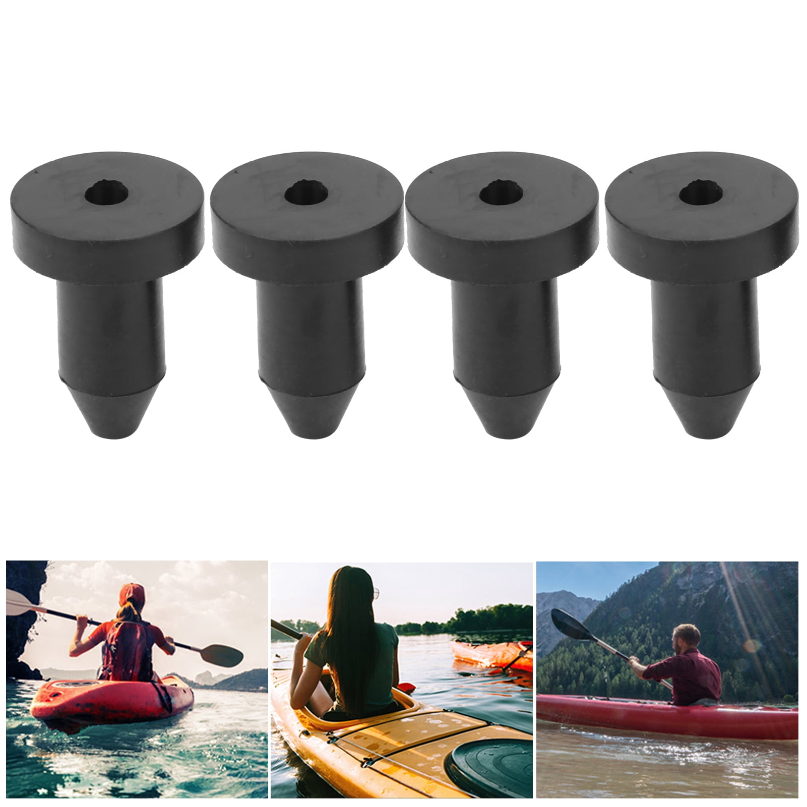 Mgaxyff Neoprene Kayak Drain Plug, 4Pcs Kayak Pushin Water Retaining