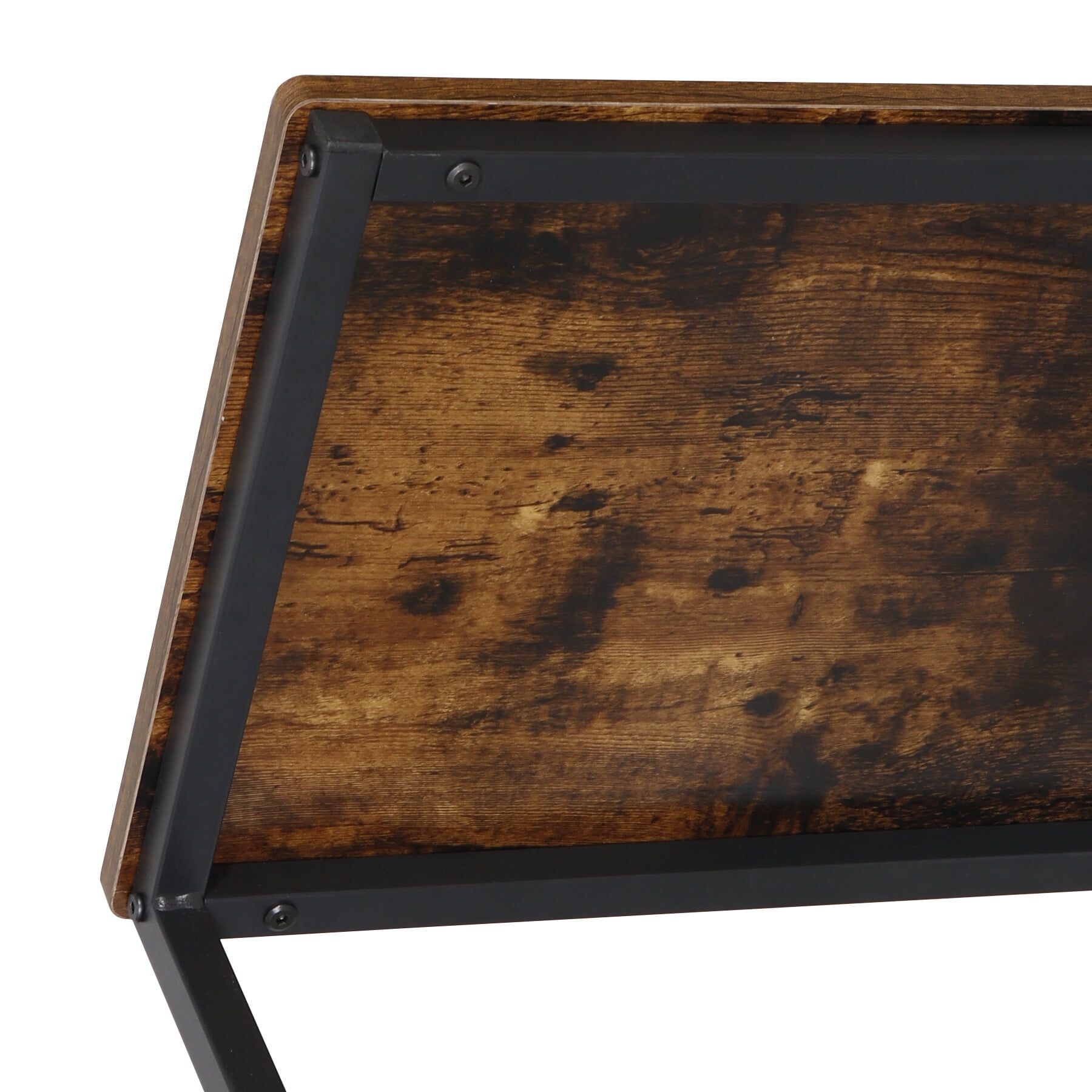 ZenStyle Indoor Classic MDF Steel End Table, Brown