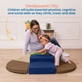 thumbnail image 4 of ECR4Kids SoftZone Junior TriClimber 360 Climber, Beginner Playset, Earthtone, 7-Piece, 4 of 9