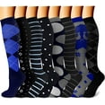thumbnail image 1 of Compression Socks for Women & Men Circulation (8 Pairs)15-20 mmHg is Best Support for Athletic Running Cycling, 1 of 7