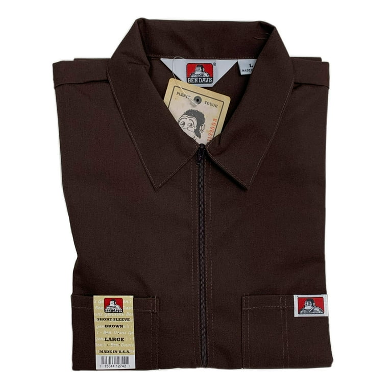 60's BEN DAVIS half zip work S/Sブラウン激レア‼︎ 60's BEN DAVIS half zip work S/Sブラウン激レア‼︎