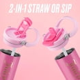 thumbnail image 3 of Vaso térmico Juicy Couture Flip Fusion de 1,2 L de acero inoxidable rosa, 3 of 8