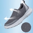 thumbnail image 5 of NOKIO Men's S𝗅ip On Sneakers Lightweight Breathable Walking Shoes Comfortable Casual L𝗈afers Non-S𝗅ip Durab𝗅e Outdoor Sport Shoes Wide Width Soft Sole Shoes for Back to College, 5 of 9