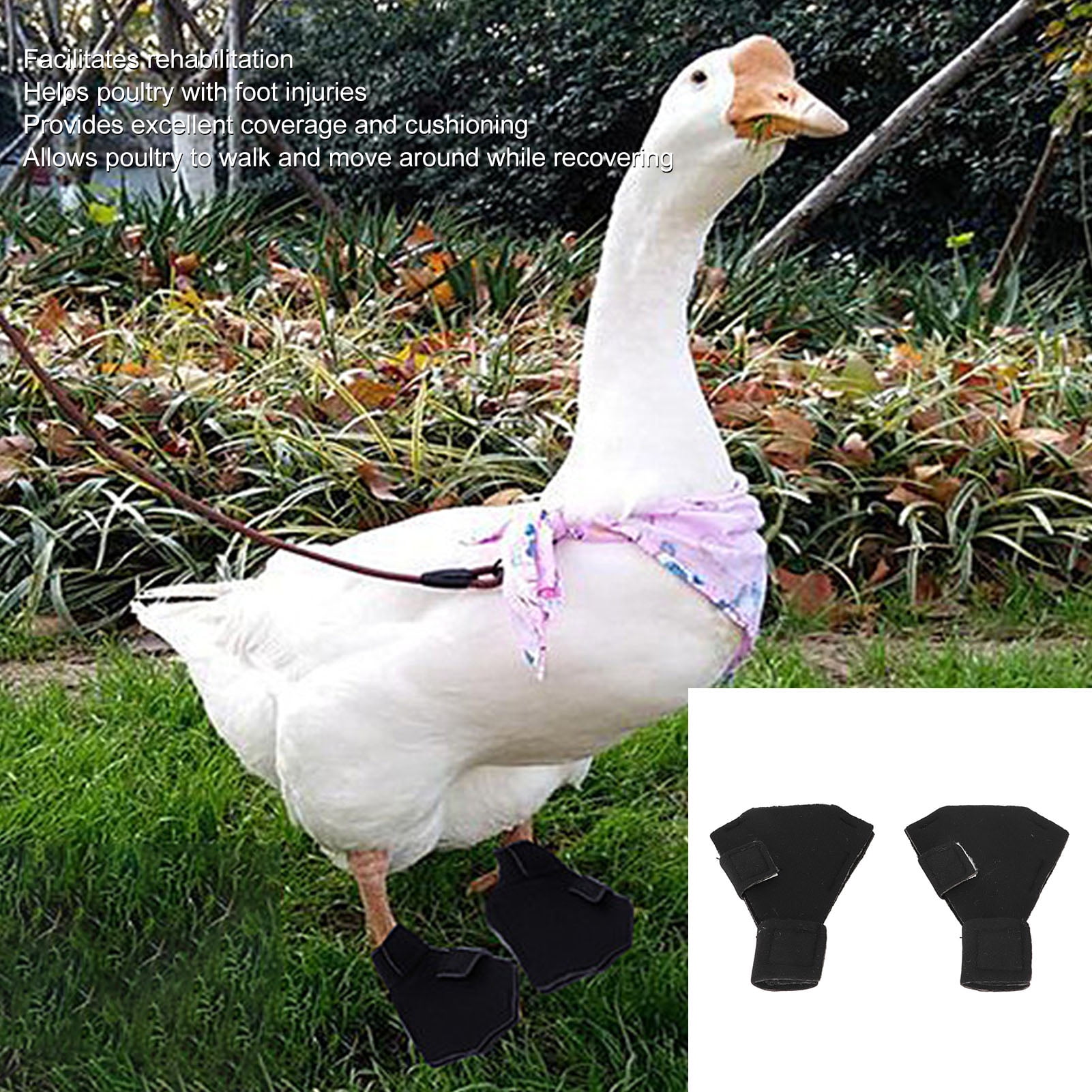 Duck Booties Thin Protective Waterfowl Shoes Breathable 1 Pair For Duck For Injury Recovery For Waterfowl 11.5x10cm 4.5x3.9in