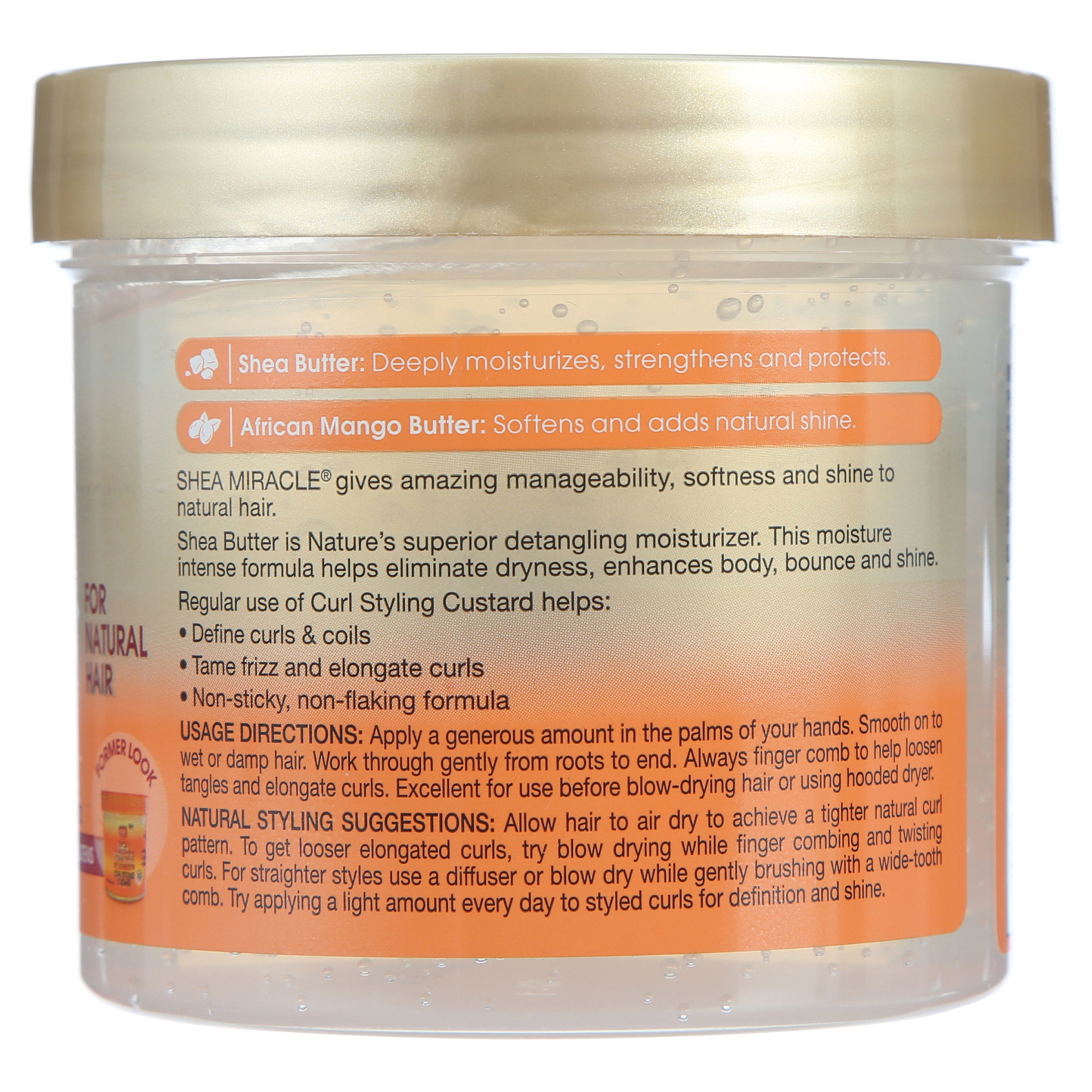 African Pride Curl Styling Cream Custard for Wavy, Curly, Coily Hair with Shea Butter, 12 oz. - image 2 of 5
