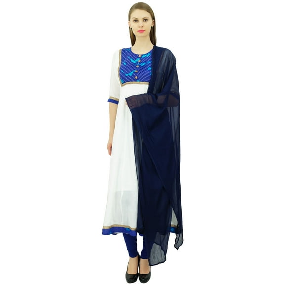 Atasi White Designer Party Wear Anarkali Suit With Churidar Salwar Ethnic Wear-18