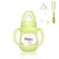 thumbnail image 1 of Biberón Leche para bebés Alimentador de agua Bebida para recién nacidos Aprendizaje de enfermería resistente al calor Taza de pezón para niños pequeños resistente al calor Verde, 150 ml, Tipo 3 Methold BA000333-09, 1 of 7