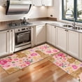 thumbnail image 3 of Kitchen Rugs Sets Of 2,Golden Retriever with Flowers Anti Fatigue Kitchen Mat Rugs Non Slip Washable,Decorative Kitchen Floor Mats for Kitchen,Sink,Laundry,17"X47", 3 of 5